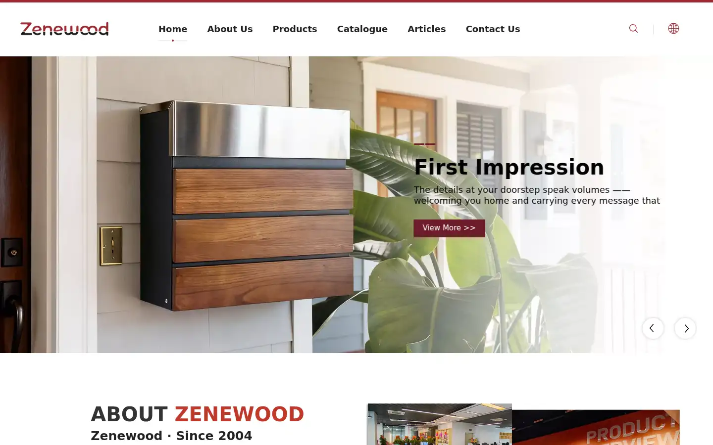 Screenshot of zenewood.com
