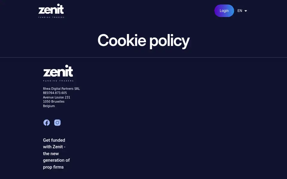 Screenshot of zenitfunding.com