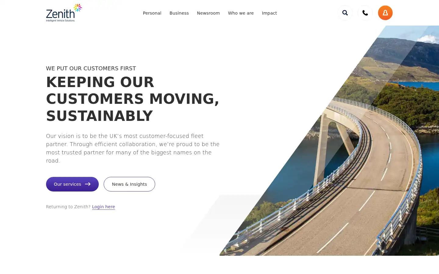Screenshot of zenith.co.uk