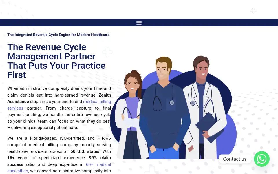 Screenshot of zenithassistance.com