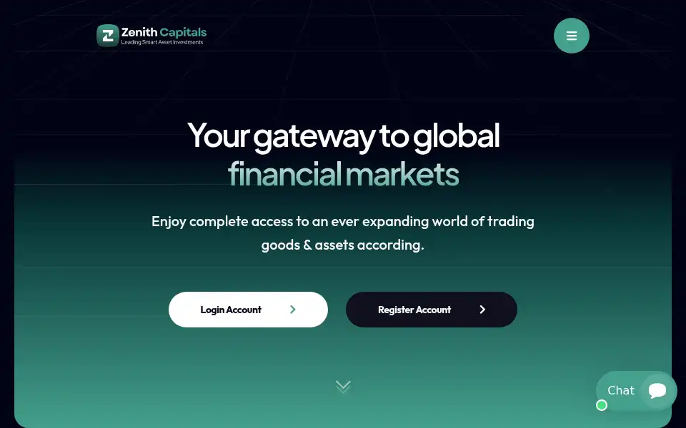 Screenshot of zenithcapitaltrade.com