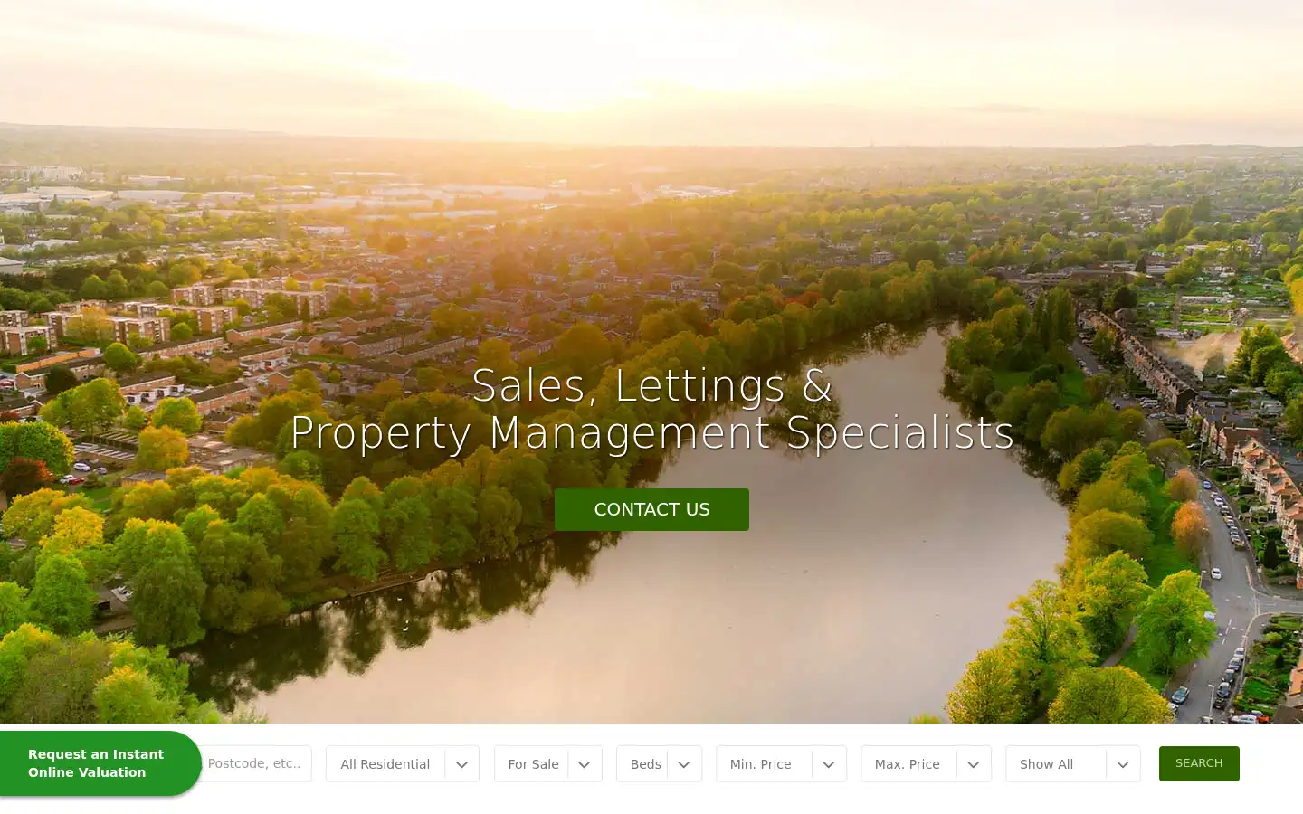 Screenshot of zenithestateagents.co.uk