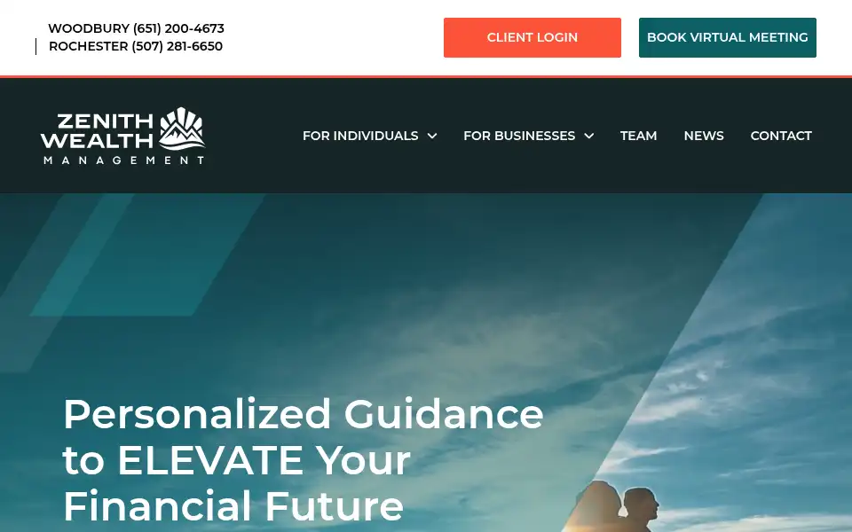Screenshot of zenithwealth.net