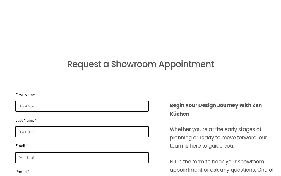 Screenshot of zenkuchen.co.uk