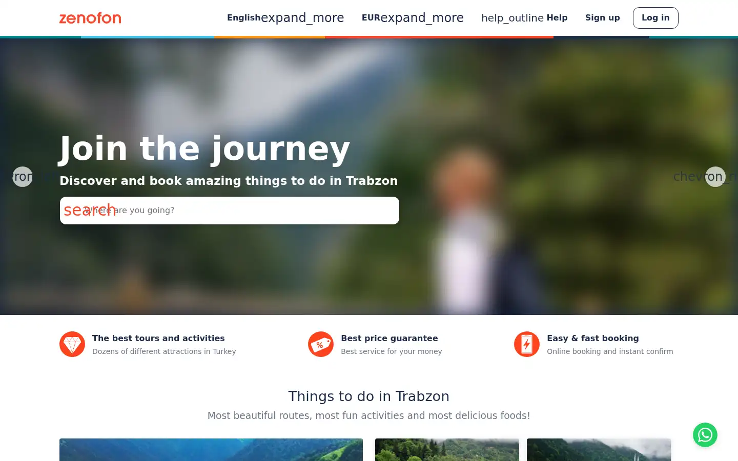 Screenshot of zenofontours.com