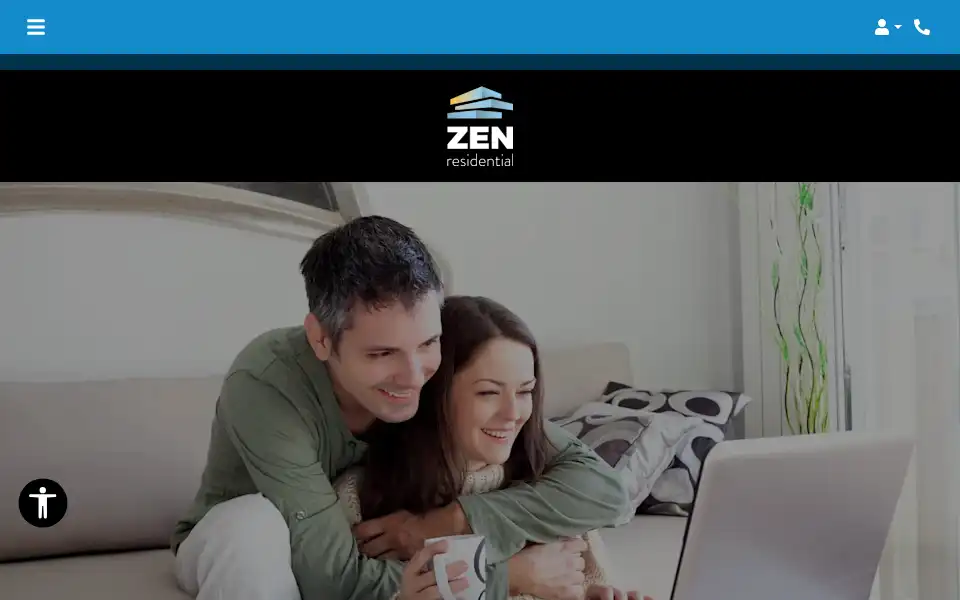 Screenshot of zenrentals.ca