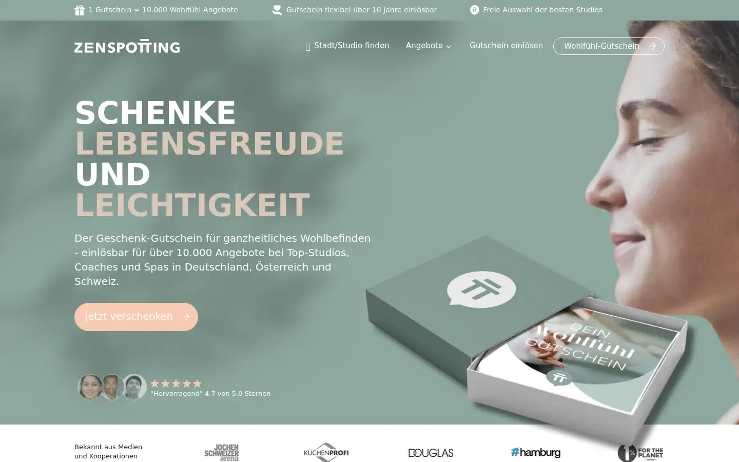 Screenshot of zenspotting.com