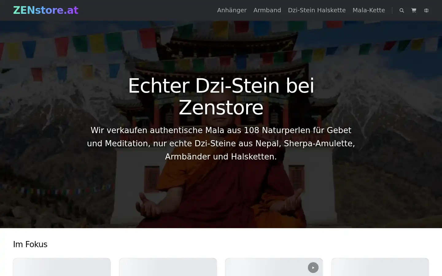Screenshot of zenstore.at