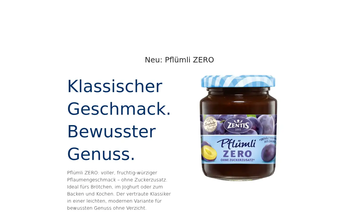 Screenshot of zentis.de