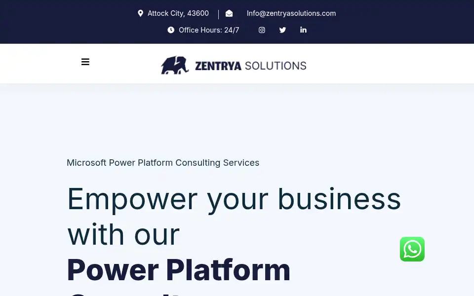 Screenshot of zentryasolutions.com