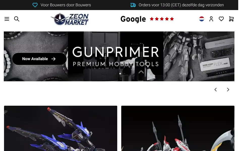 Screenshot of zeonmarket.nl