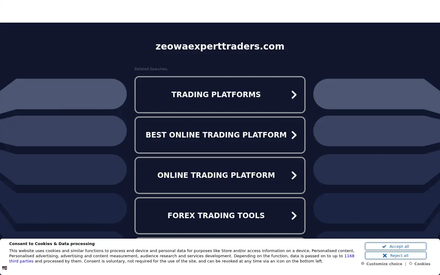 Screenshot of zeowaexperttraders.com