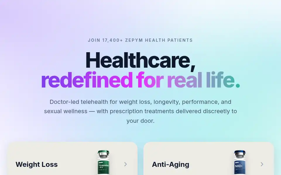 Screenshot of zepym.com