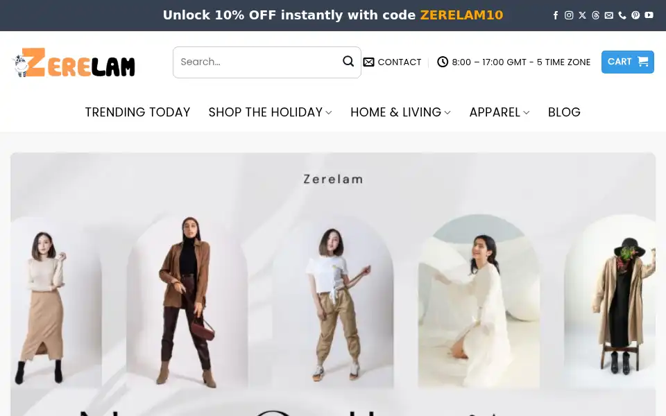 Screenshot of zerelam.com