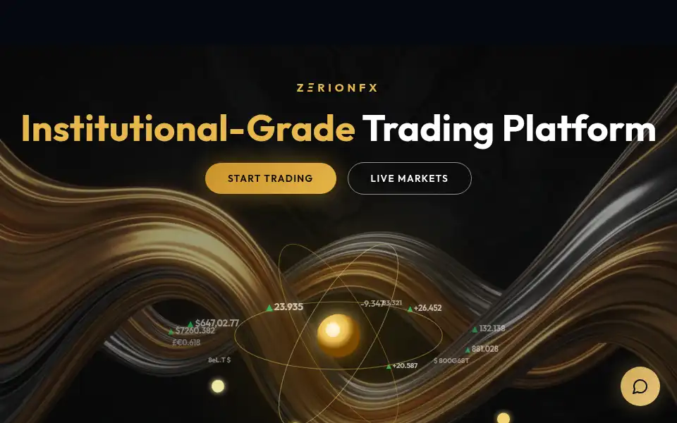 Screenshot of zerionfx.com