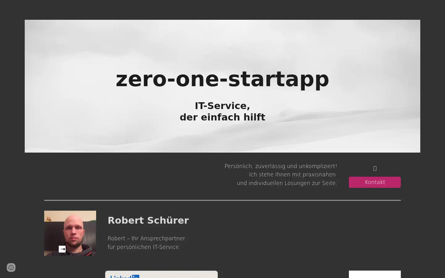 Screenshot of zero-one-startapp.de