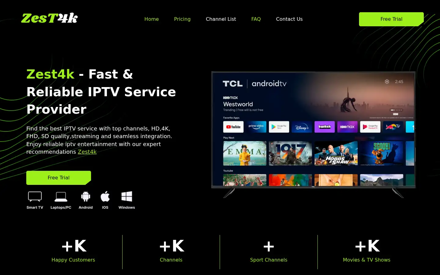 Screenshot of zest4k.com