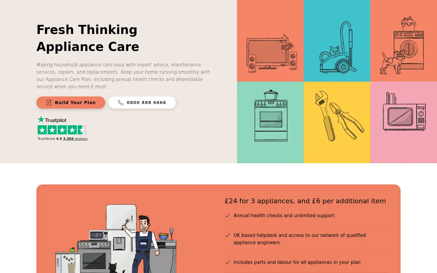 Screenshot of zestplan.com