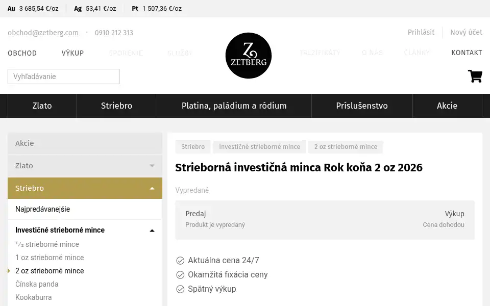 Screenshot of zetberg.com