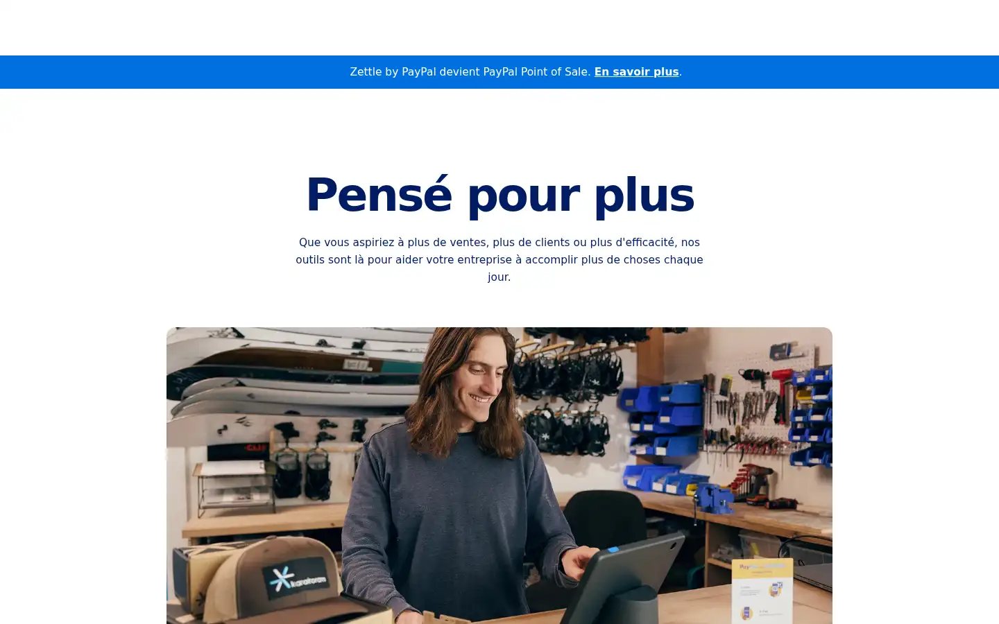 Screenshot of zettle.com