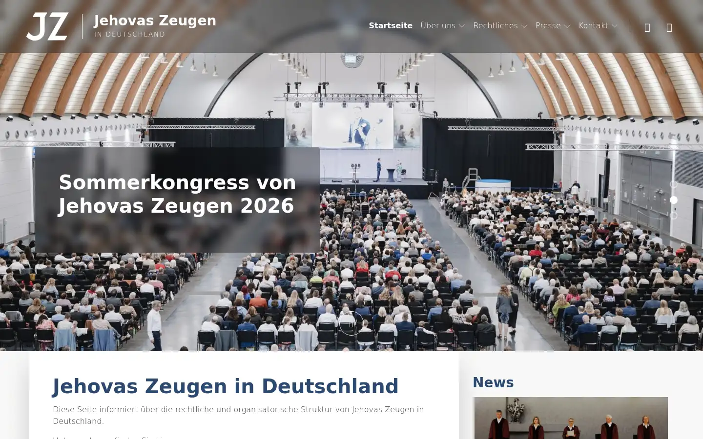 Screenshot of zeugenjehovas.de