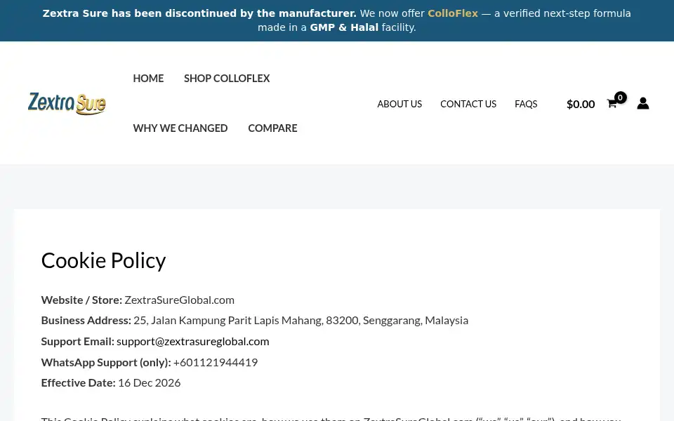 Screenshot of zextrasureglobal.com