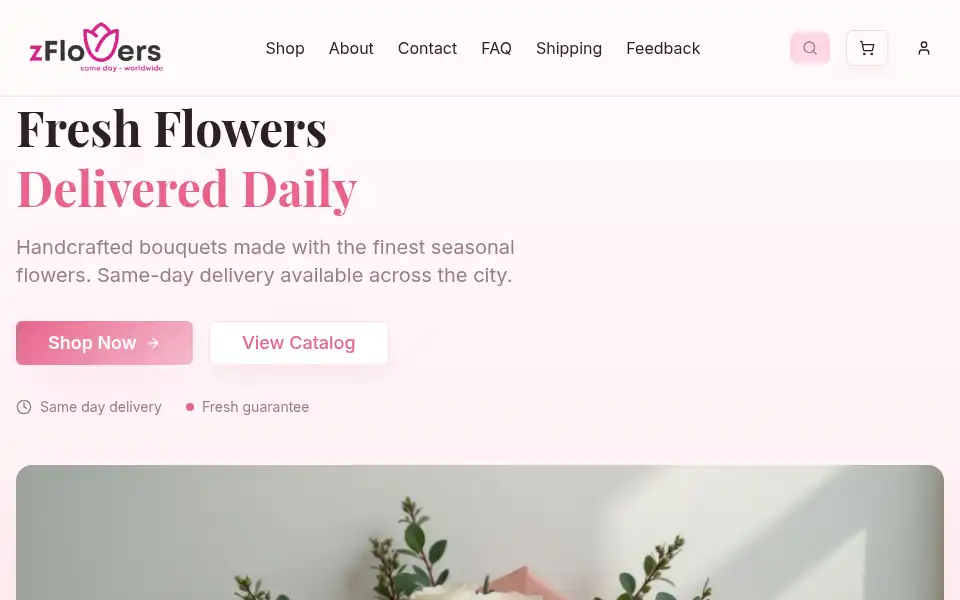 Screenshot of zflowers.com.au