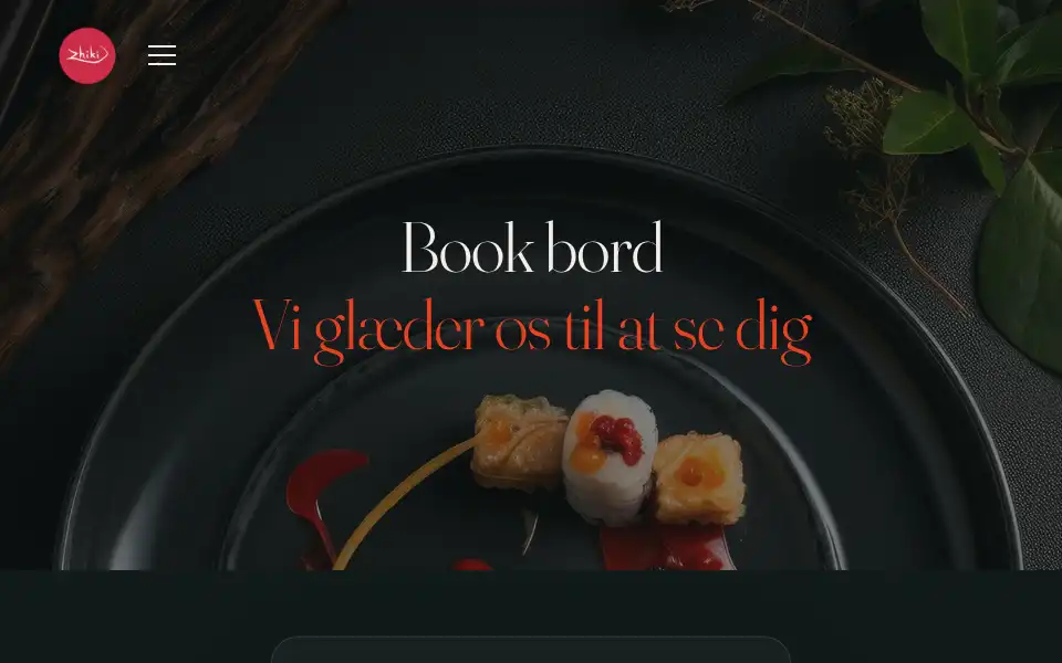 Screenshot of zhikisushi.dk