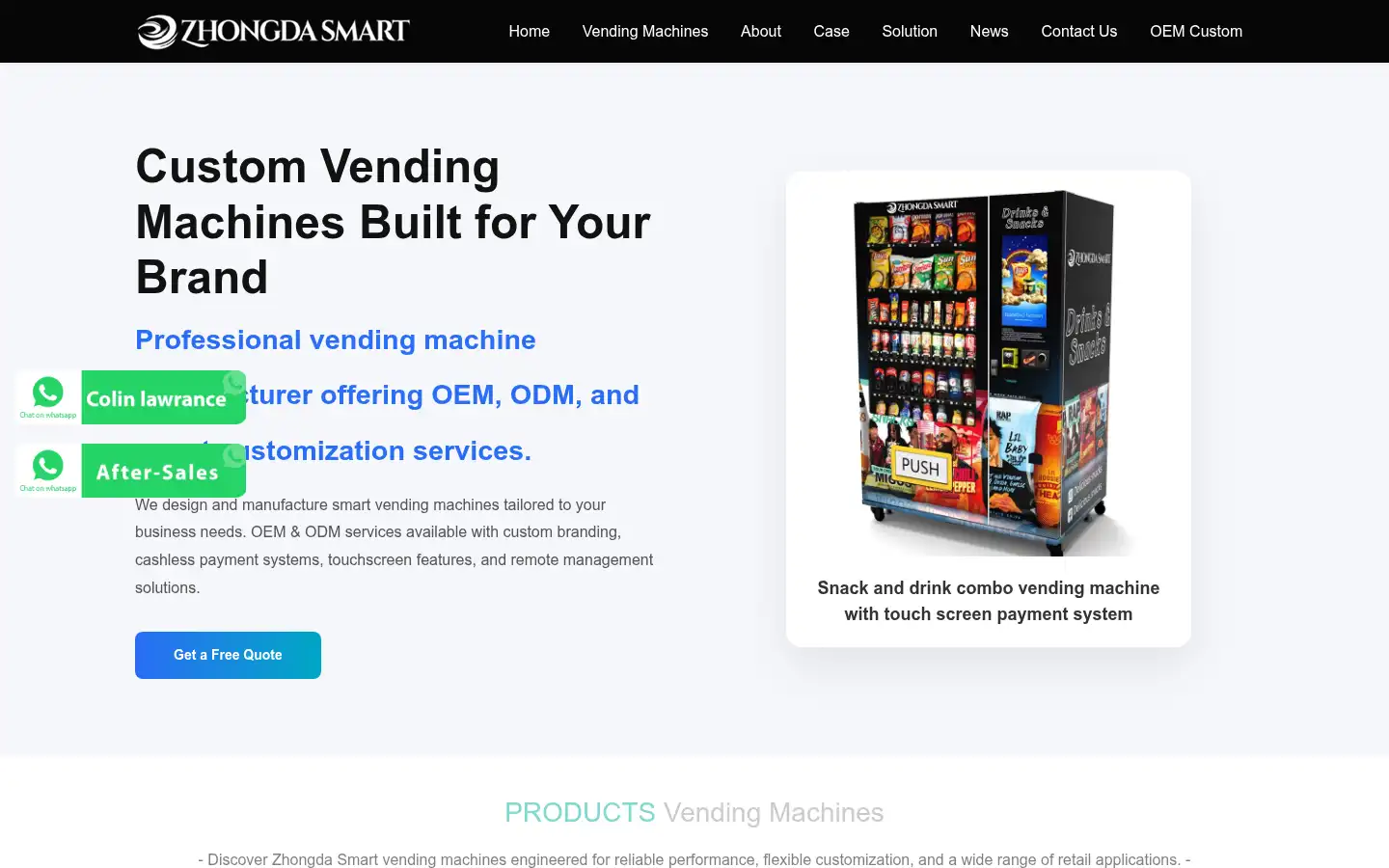 Screenshot of zhongdasmart.com