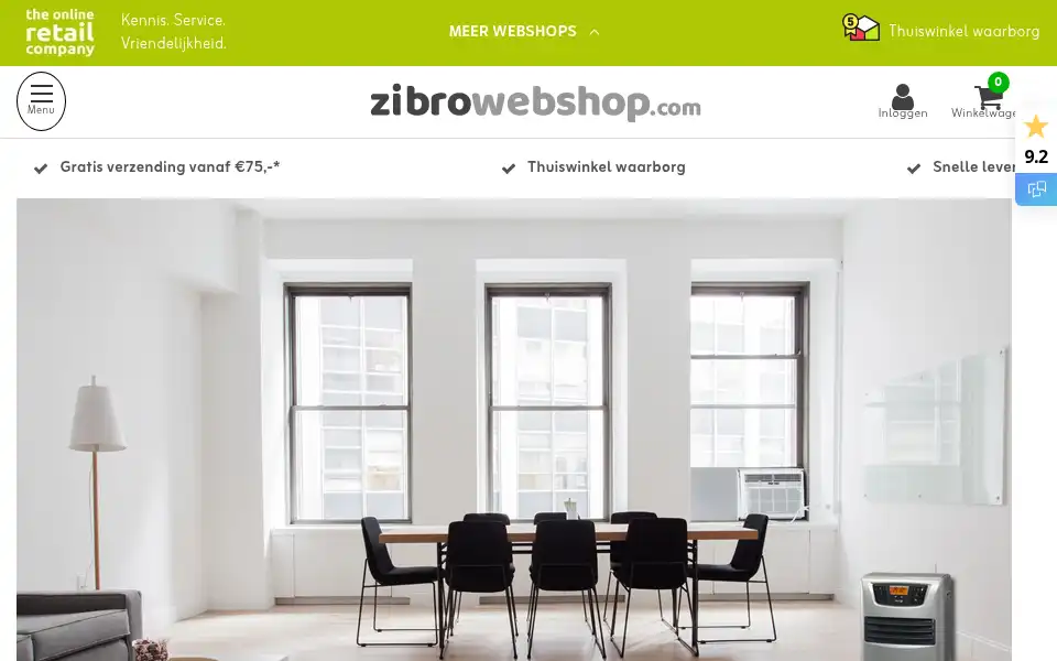 Screenshot of zibrowebshop.com