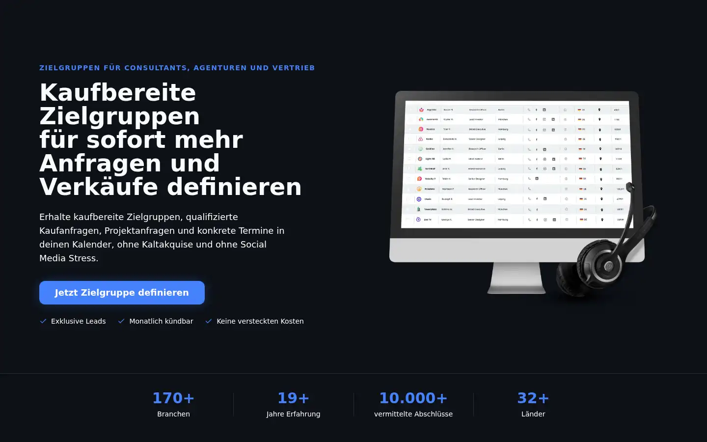 Screenshot of zielgruppe.de