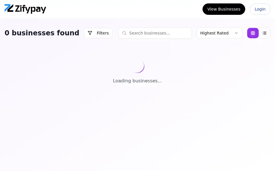 Screenshot of zifypay.com