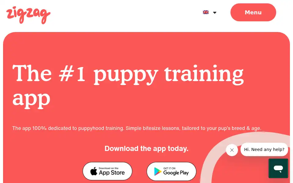 Screenshot of zigzag.dog
