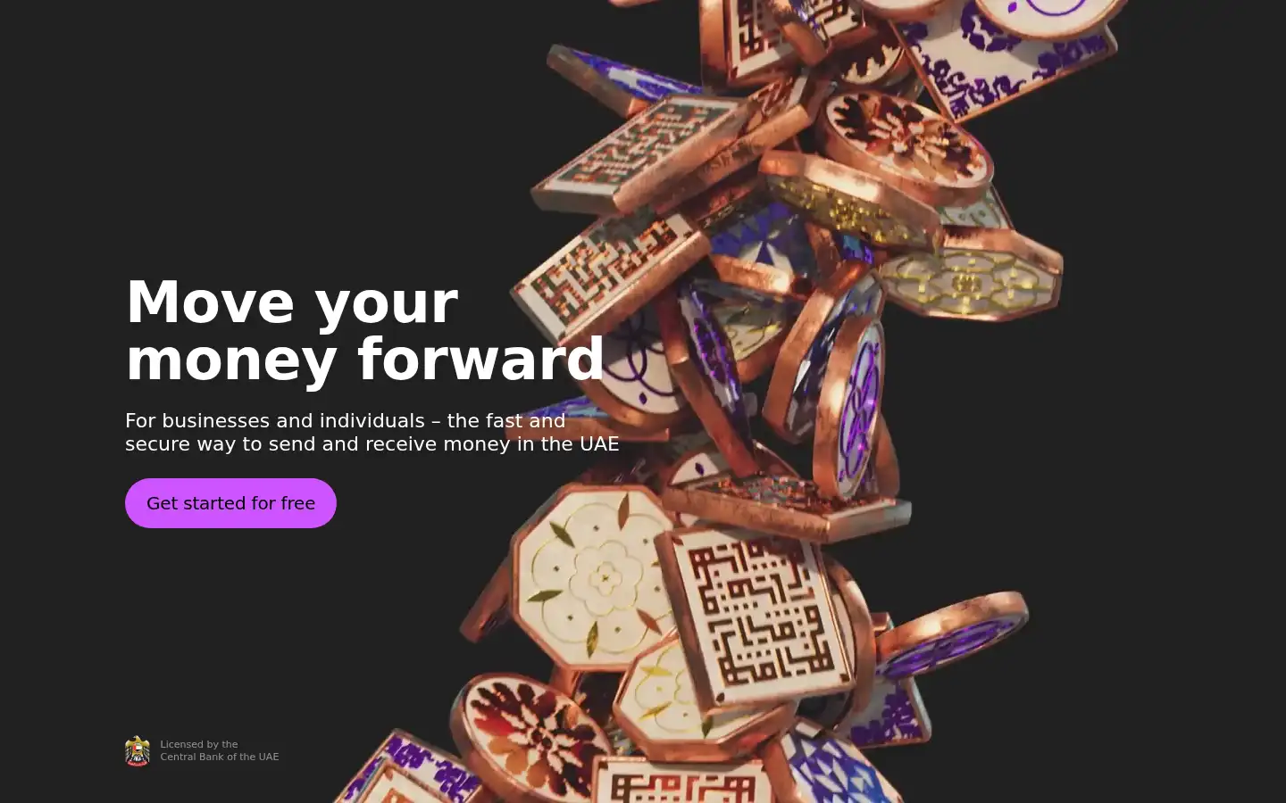 Screenshot of ziina.com