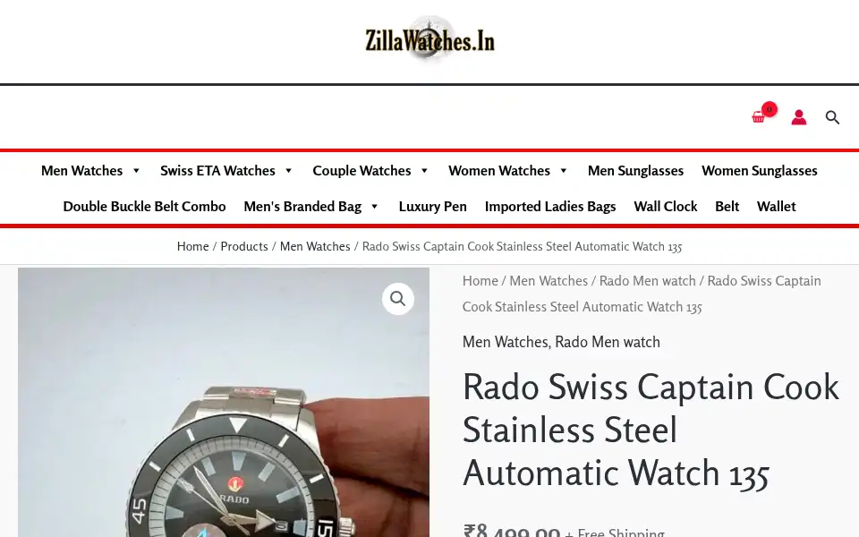Screenshot of zillawatches.in