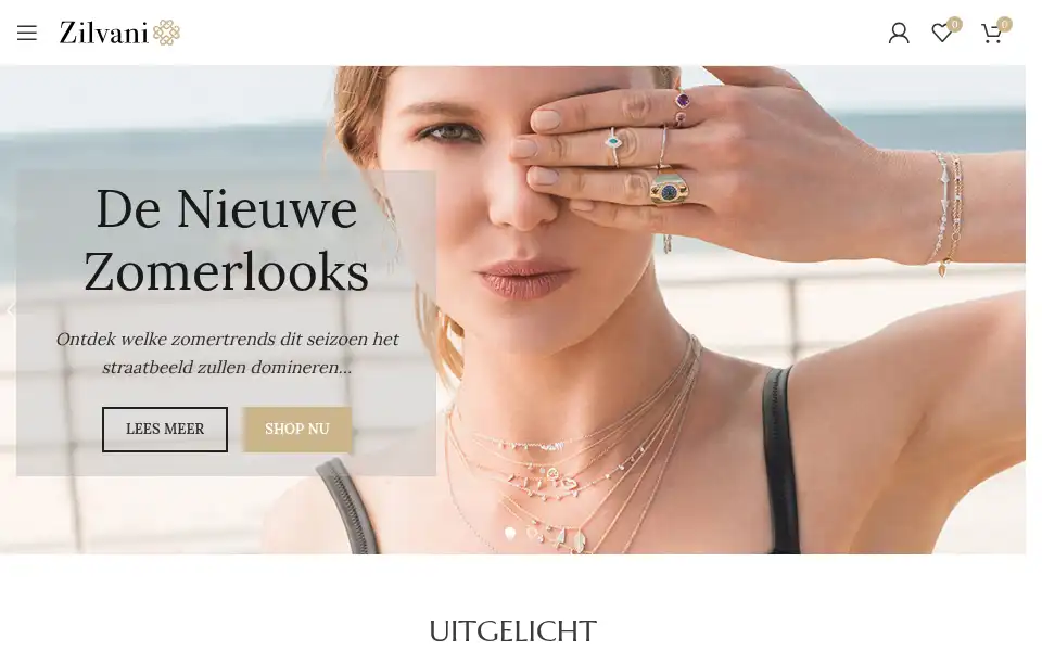 Screenshot of zilvani.nl