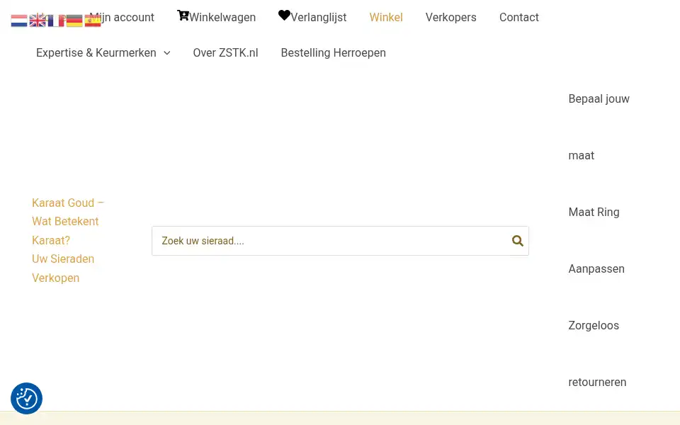 Screenshot of zilvershoptweedekans.nl