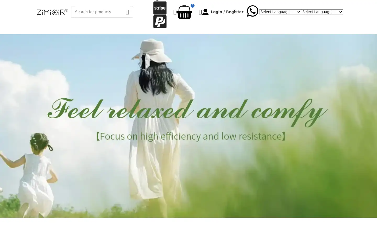 Screenshot of zimiair.com