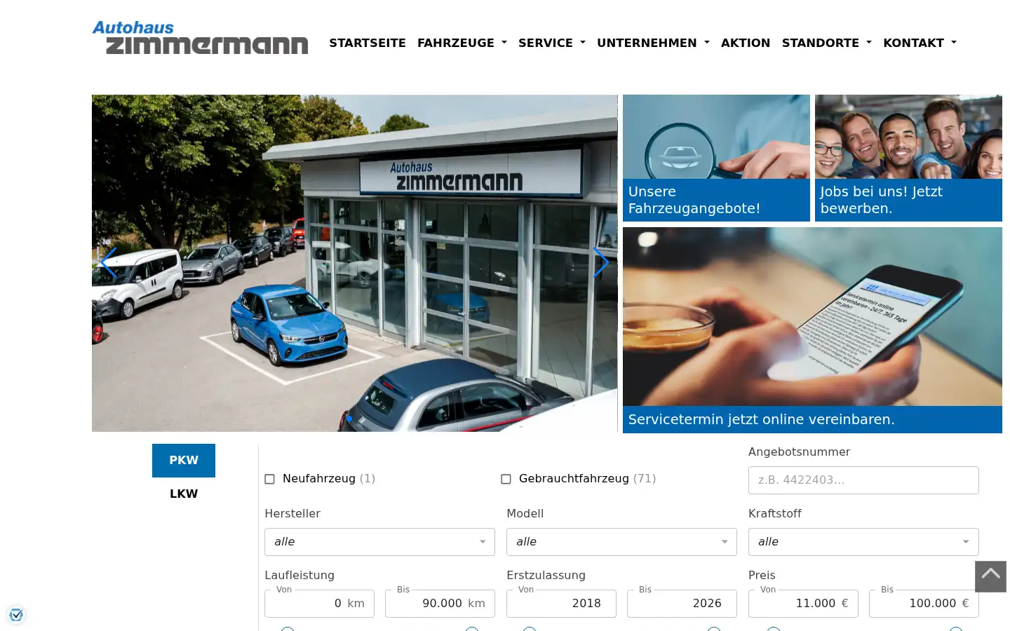 Screenshot of zimmermann-guenzburg.de