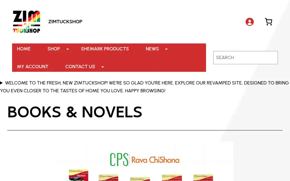 Screenshot of zimtuckshop.co.uk