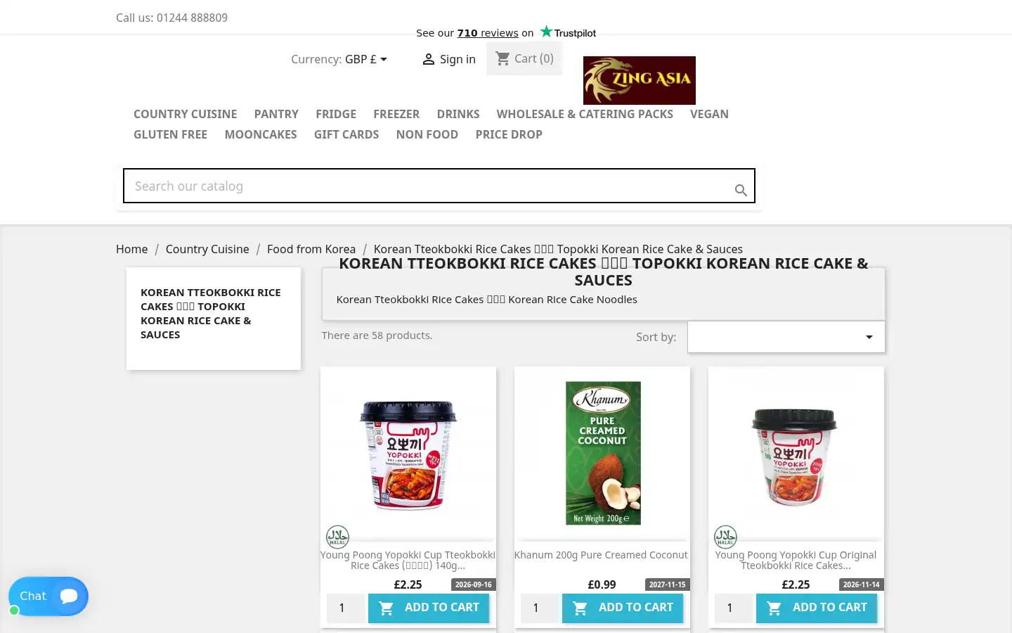 Screenshot of zing-asia.co.uk