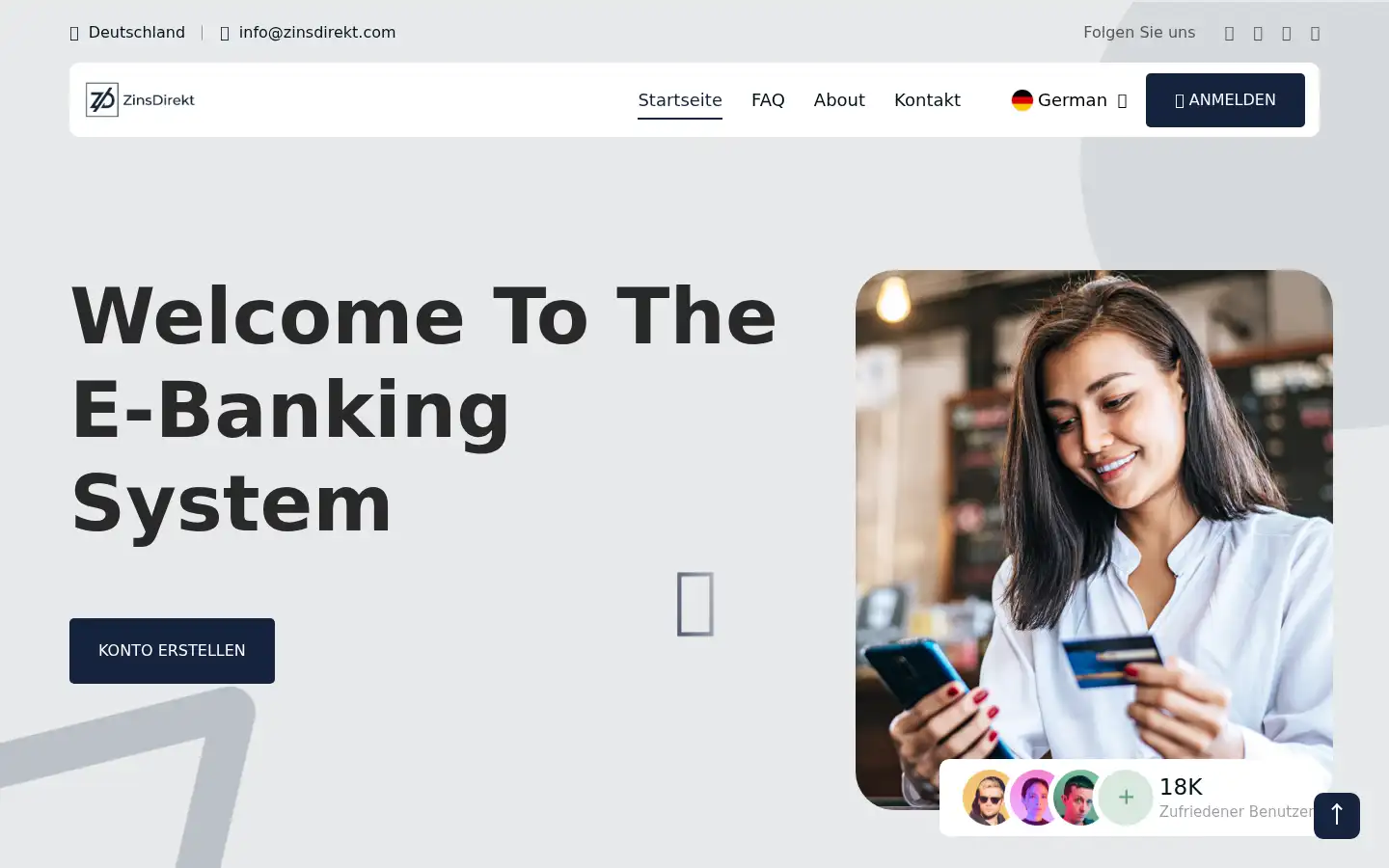 Screenshot of zinsdirekt.com