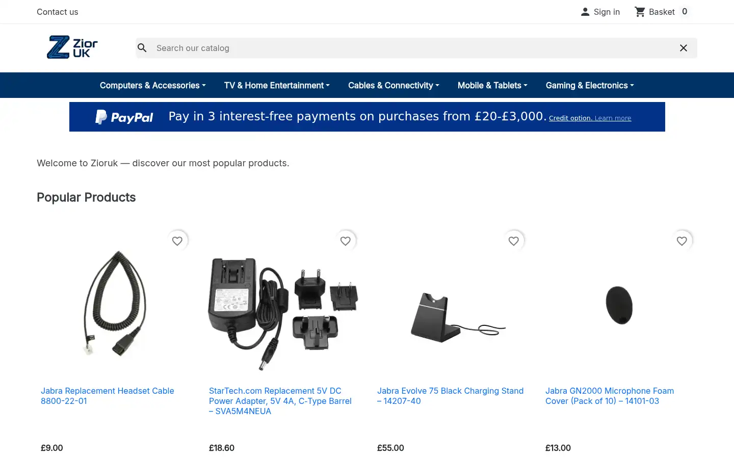 Screenshot of zioruk.com