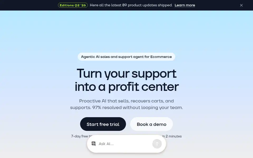 Screenshot of zipchat.ai