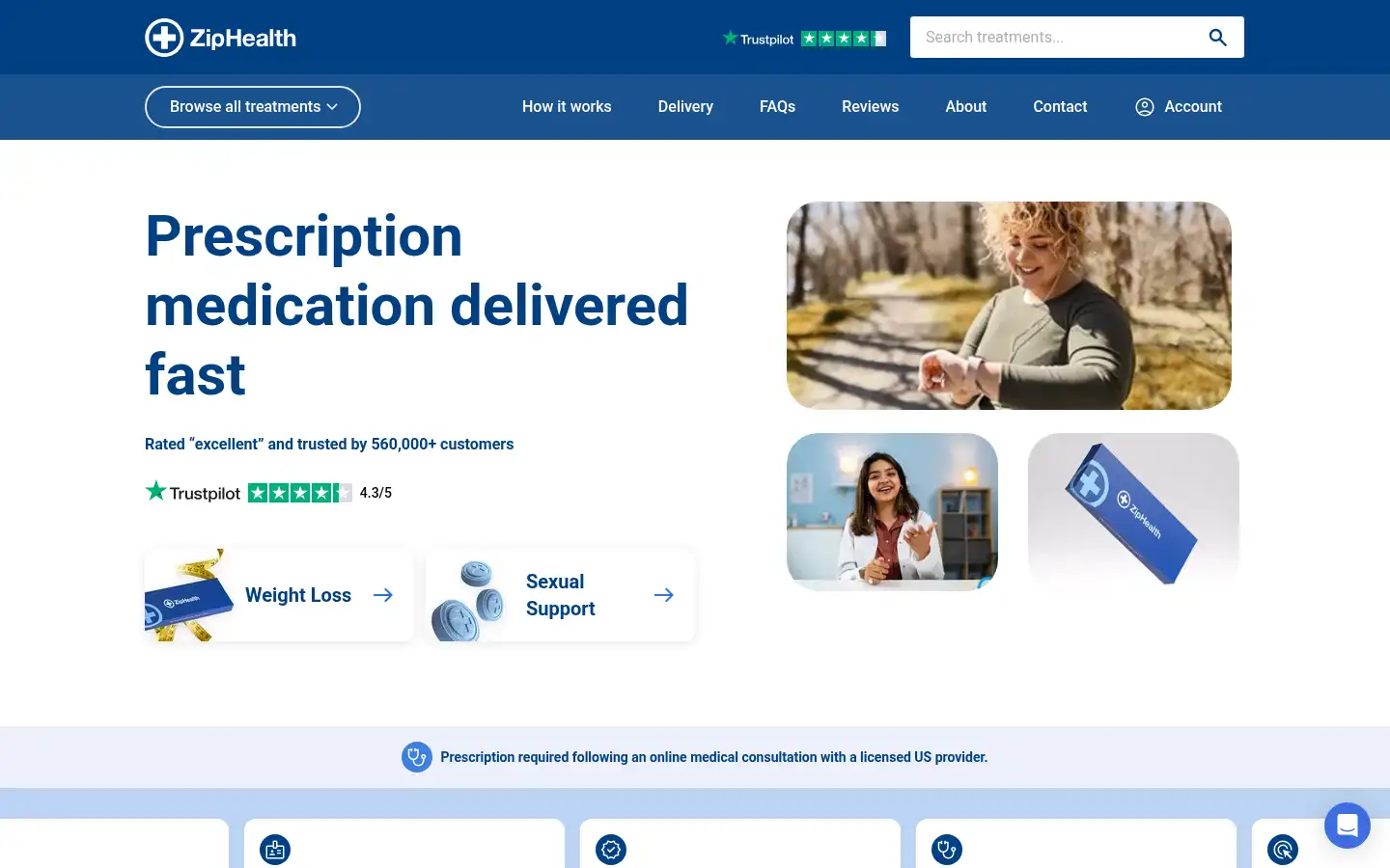 Screenshot of ziphealth.co