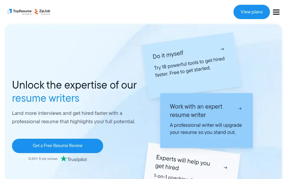 Screenshot of zipjob.com