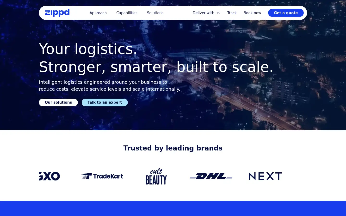 Screenshot of zippd.com
