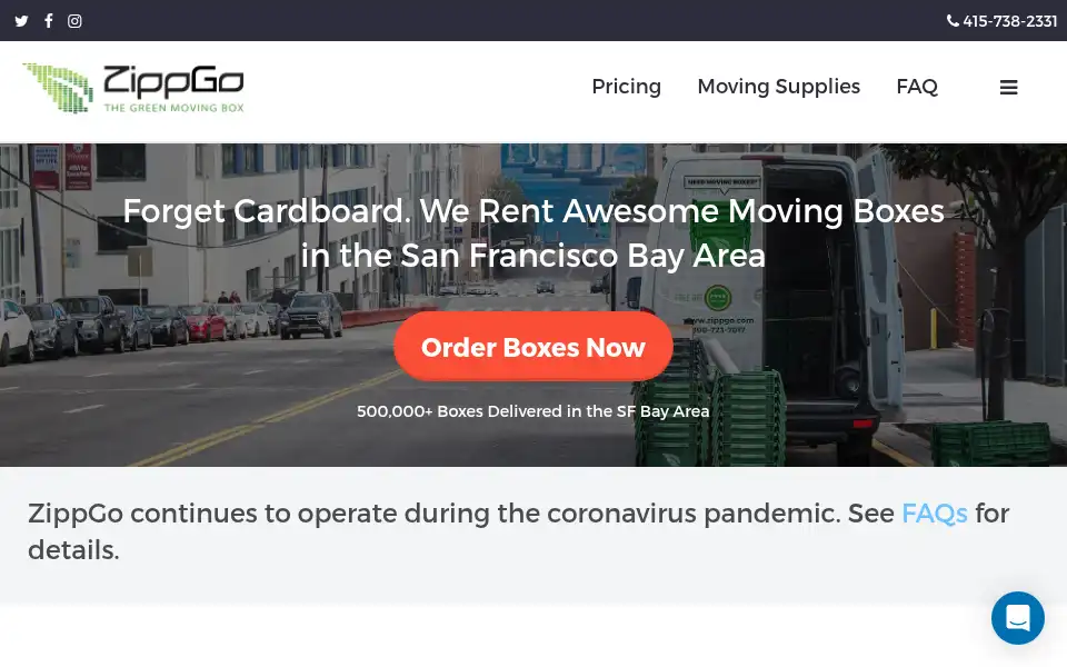 Screenshot of zippgo.com