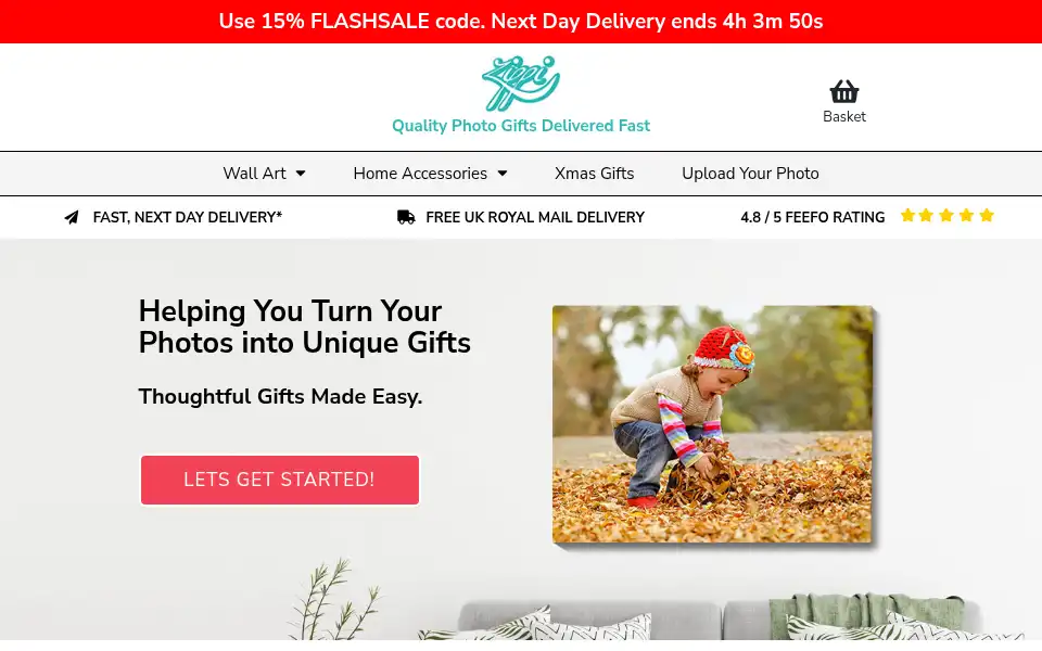 Screenshot of zippi.co.uk