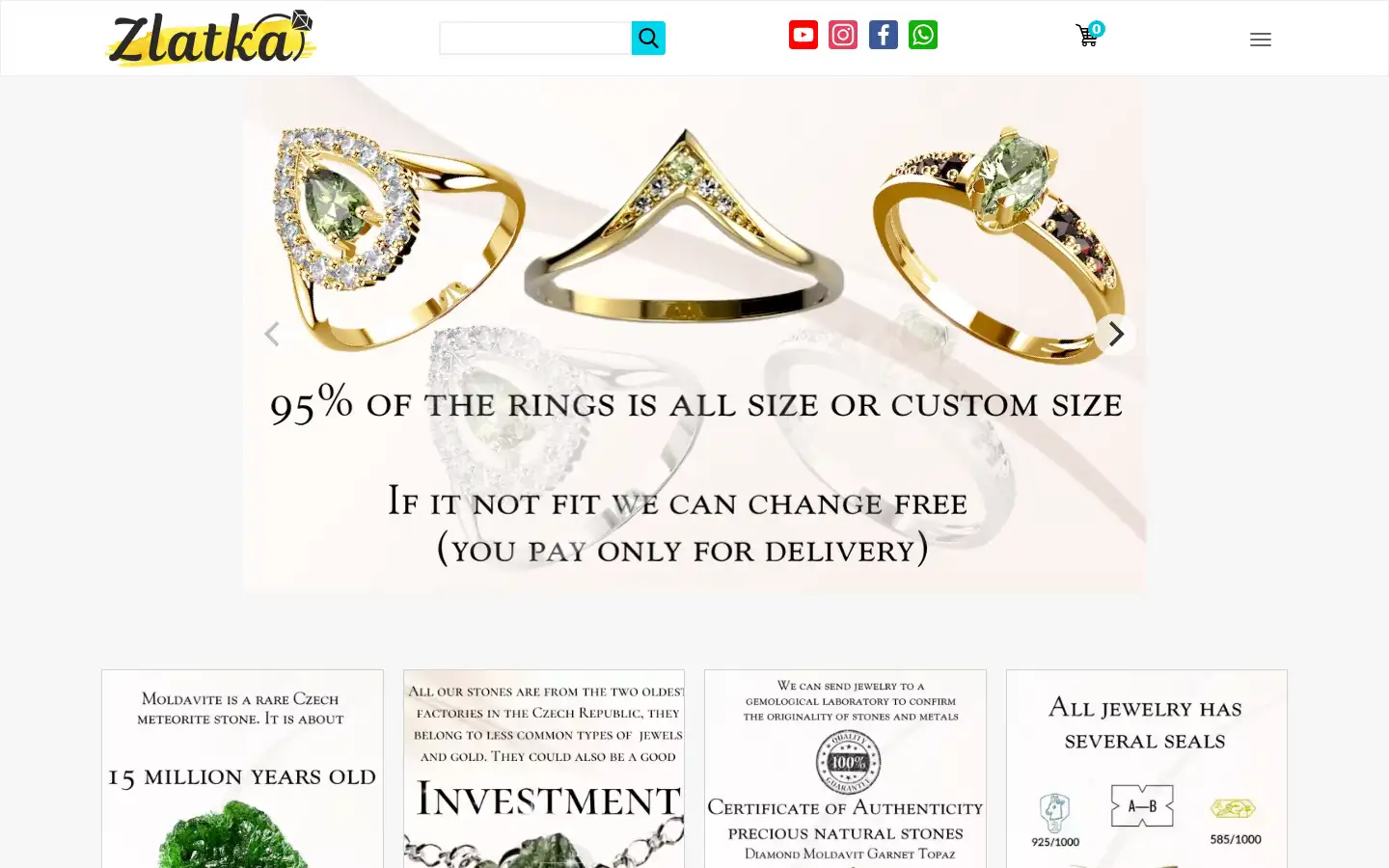 Screenshot of zlatka.uk